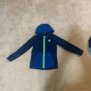Under Armour Kids Navy and Lime Hoodie